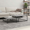 Greatstore Komplet mizic 2-delni sivi sonoma inženirski les