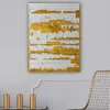 Wallxpert 7008419082_70100 Dekorativna slika, 70x100cm, Belo-zlatna