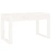 Vrtna klupa bijela 80 x 38 x 45 cm od masivne borovine