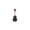 KALA Black Satin Mahogany Soprano Ukulele, with Bag (UB-S) KA 15 S BLK