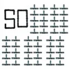 Vtični T-kos PE 16 - komplet 50 kosov