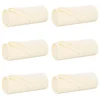 Pokrivači za bacanje 6 pcs Krema 200 x 150 cm Runo