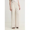 Calvin Klein Palazzo hlače K20K208217 Bež Wide Leg