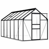 Staklenik s okvirom antracit 7,03 m2 aluminijski