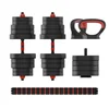 KSIX BMANC01N50 SET Tegova 50KG, DISKOVI, BUČICE, ŠIPKA, KETLBEL, CRNI