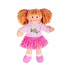 Bigjigs Toys Lutka iz blaga Jasmin 28cm