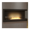InFire - Ugaoni BIO kamin 45x90 cm 3kW crna