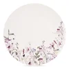 Orion Talerz deserowy porcelanowy biały kwiaty LOUKA 20,5 cm