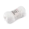 Pletena preja Bombaž Gold Paillettes z bleščicami 50 g - (7102) bela srebrna