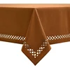 MIULEE Vodoodporen prt z laneno strukturo, eleganten, dekorativen, rjav, 140x220 cm, z učinkom lotosovega cveta, odporen proti gubam, enostavna nega, pralni v stroju, za kuhinjo, dnevno sobo, vrt