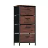 COSTWAY Komoda s 4 predali Spalnica s kovinskim okvirjem, (5000203649)