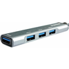 GEMBIRD UHB-U3P4-05 4-port HUB/ Type-C+USB 3.0 Aluminum