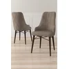 HANAH HOME Set 6 stolica Neta Cappuccino Brown