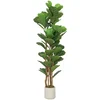Homestar Umetno drevo fikusa z listi 50x50x150 cm zelena