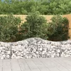 Lučne gabionske košare 9 kom 200x50x60/80 cm pocinčano željezo