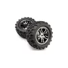 Traxxas kolo 3.8, disk Split Spoke črn krom, pnevmatike Maxx (2)
