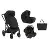 Kikka boo Kolica Thea 3in1 premium set sa autosedištem I-Xtend I-size i tvrdom korpom Black