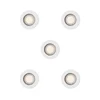 Philips - Komplet od 5 ugradnih svetiljki PERIDOT, 1xGU10/7W/230V, bela