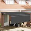 Okvir tende Žuta i bijela 350 x 250 cm Poliester s PU premazom