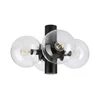 Plafonska svetiljka SFERIO 4xE14/5W/230V crna/prozirna