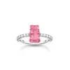 Thomas Sabo TR2459-052-9-52 Silver Ring with pink Gold Bears and Zirconia Ladies