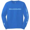 Billie Eilish Unisex Long Sleeve majica Smile (Back & Arm Print) S