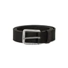 DIESEL Pas LOGO B-BASIC LEATHER BELT črna