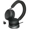 JABRA EVOLVE2 75, Link380c MS Stereo Stand Black, EVOLVE2 75 headset Black MS, Link 380 BT adapter USB-C MS, EVOLVE2 75 Deskstand USB-A,1.2