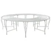 Klupa pod drvetom 8-Broj sjedala O 160 x 44 cm Čelik