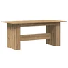 Vidaxl Jedilna miza artisan hrast 180x90x76 cm inženirski les