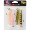 Fox Rage Zander Pro Shad Loaded Mixed UV colour pack 10cm 10g 4/0 jig head x 4