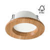 LED ugradna svetiljka WOODY SPOT LED/5,5W/230V 4000K hrast, prečnik 10 cm