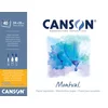 Canson Pad Montval Cold Pressed 32 x 24 cm 200 g Natural White Skicirka
