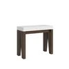 Ityhome Ityhome 90 x 77 konzolna miza bela/rjava, (20847751)