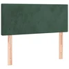 Vidaxl Posteljno vzglavje temno zeleno 80x5x78/88 cm žamet