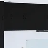 vidaXL Stenska kuhinjska omarica Črna 80 x 31 x 80 cm Konstruiran les