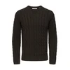 Only & Sons Pulover ONSKICKER temno rjava