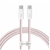 BASEUS Dynamic kabel, USB-C - USB-C. 2 m, 100W, roza (P10367000411-01)