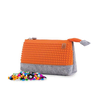 PIXIE CREW veliko etui SIVO/ORANŽNO