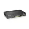 ZyXEL GS1920-8HPv2, 10 Port Smart Managed Switch 8x Gigabit Copper and 2x Gigabit dual pers., hybrid mode, standalone or NebulaFlex Cloud, 130 Watt PoE, fanless (GS1920-8HPV2-EU0101F)