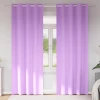 Zavjese za blackout s prstenovima 2 pcs Ljubičasta 260 x 140 cm