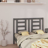 Vidaxl Posteljno vzglavje sivo 126x4x100 cm trdna borovina