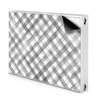 tulup.si Pokrov za radiator PVC Siva rešetka 80x60 cm