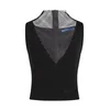 KARL LAGERFELD JEANS Top Chainmail črna/transparentna