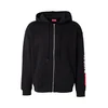 DIESEL Majica S-BOXT-ZIP temno rdeča/črna/bela