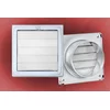Gravitaciona ventilaciona rešetka 150x150/ fi 125mm braon plastificirana-hv lim ( 9202 )
