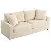 Homestar Sofa 3-sedežna 212x80x88 cm Bela