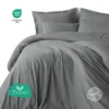 Cottonbox Posteljina za bračni krevet 200x220 cm PLAID GREY – COTTON BOX, 100% pamuk Ranforce žakard, siva, plahta 240x260 cm