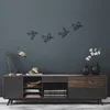 Atelier Del Sofa Set zidnih dekoracija Birds-304, 18-24 cm, 1 mm, 4 komada, Crna
