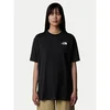 Bombažna kratka majica The North Face W S/S Essential Oversize Tee ženski, črna barva, NF0A87NQJK31